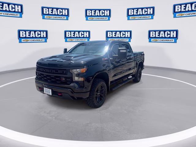 2022 Black Chevrolet Silverado 1500 Custom Trail Boss 4X4 Truck