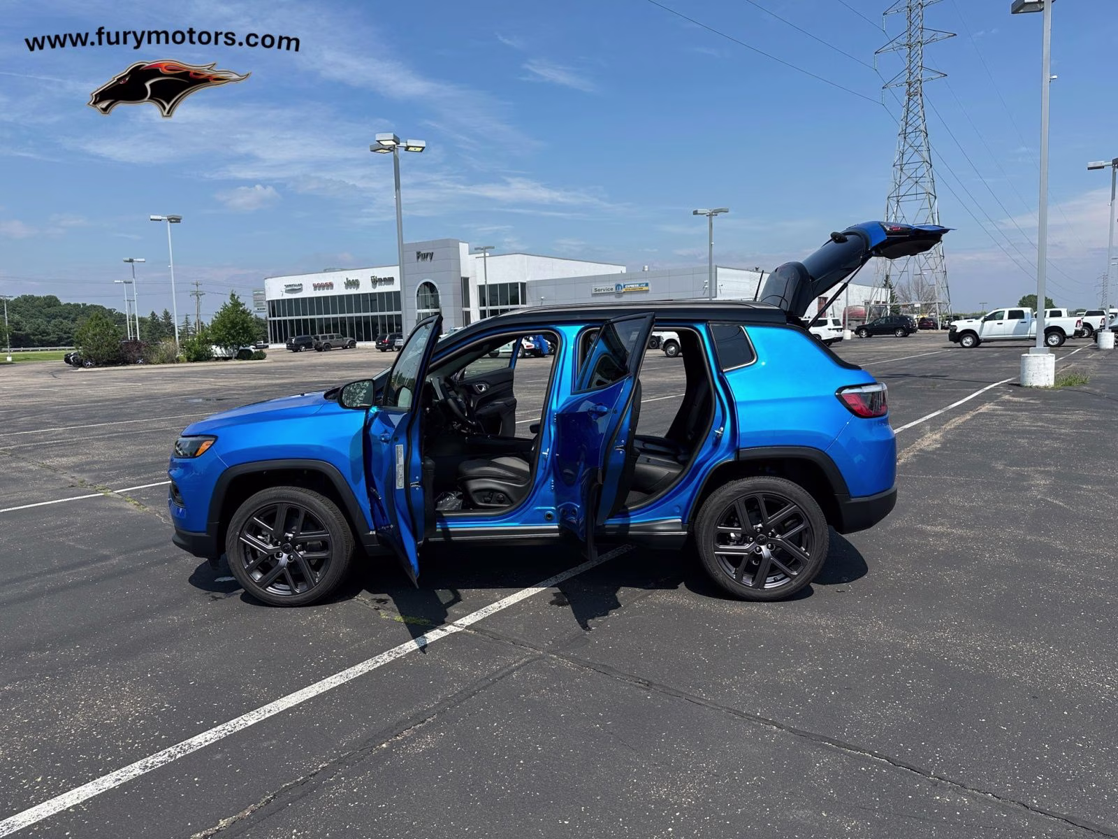 2025 Hydro Blue Pearlcoat Jeep Compass Limited 4X4 SUV