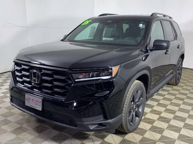 2025 Crystal Black Pearl Honda Pilot Sport AWD SUV