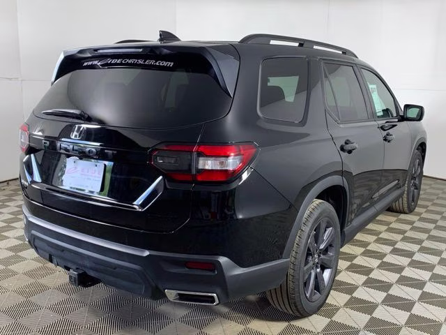 2025 Crystal Black Pearl Honda Pilot Sport AWD SUV