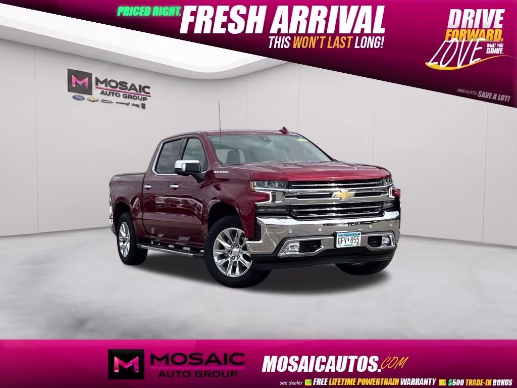 2021 Cherry Red Tintcoat Chevrolet Silverado 1500 LTZ 4X4 Truck