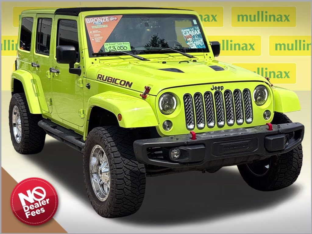 2016 Hypergreen Clearcoat Jeep Wrangler Unlimited Rubicon 4X4 SUV