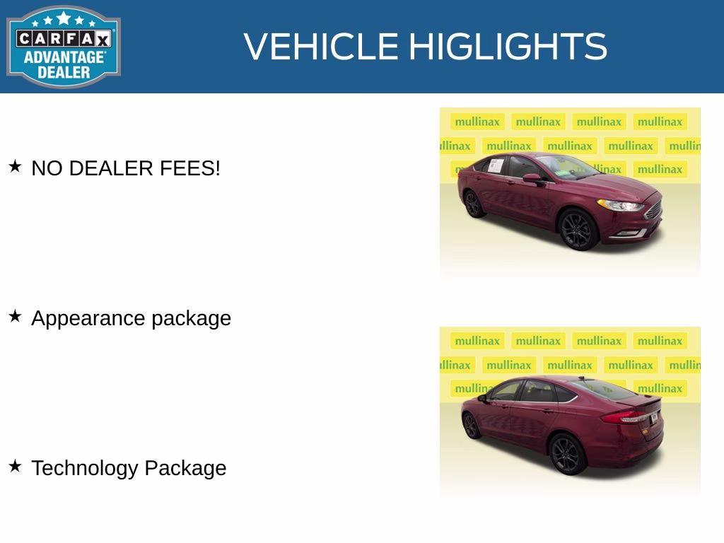 2018 Ruby Red Metallic Ford Fusion SE FWD Sedan