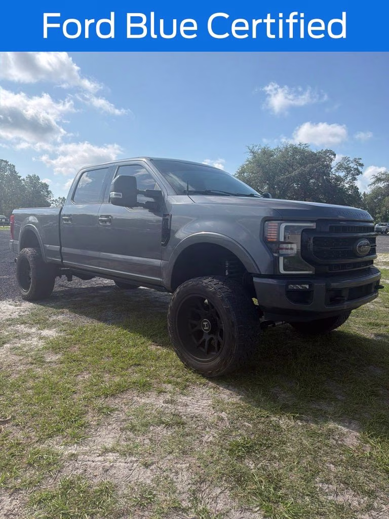 2021 Gray Metallic Ford Super Duty F-250 SRW Lariat 4X4 Truck
