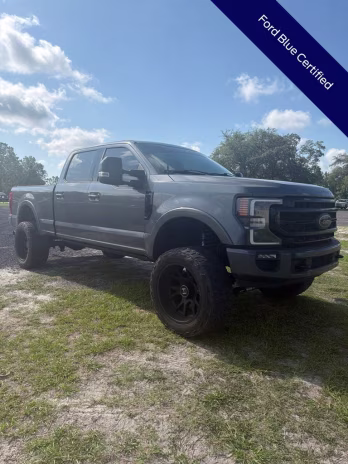 2021 Gray Metallic Ford Super Duty F-250 SRW Lariat 4X4 Truck