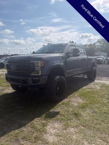 2021 Gray Metallic Ford Super Duty F-250 SRW Lariat 4X4 Truck