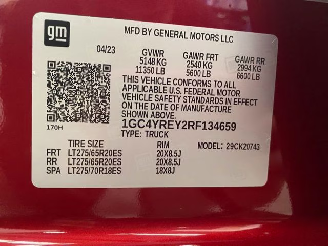 2024 Radiant Red Tintcoat Chevrolet Silverado 2500HD High Country 4X4 Truck