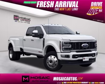 2024 White Metallic Ford Super Duty F-450 DRW Limited 4X4 Truck