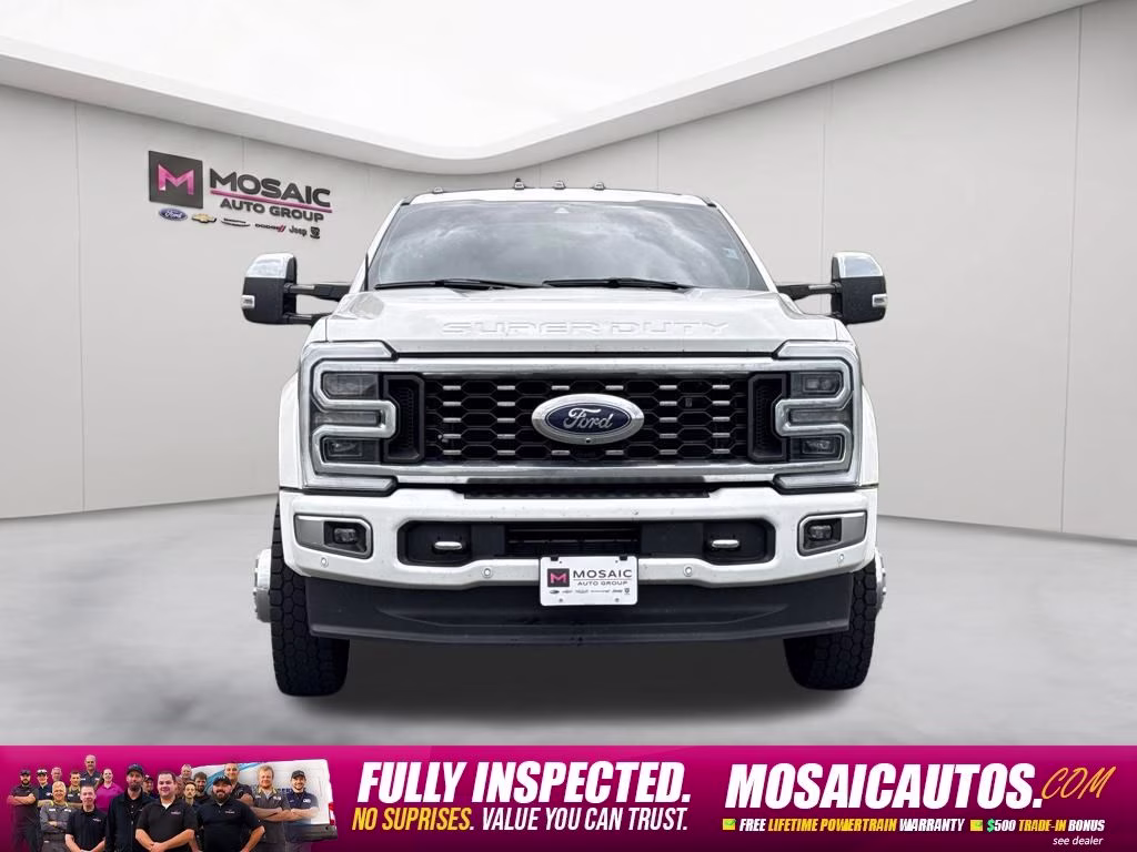 2024 White Metallic Ford Super Duty F-450 DRW Limited 4X4 Truck