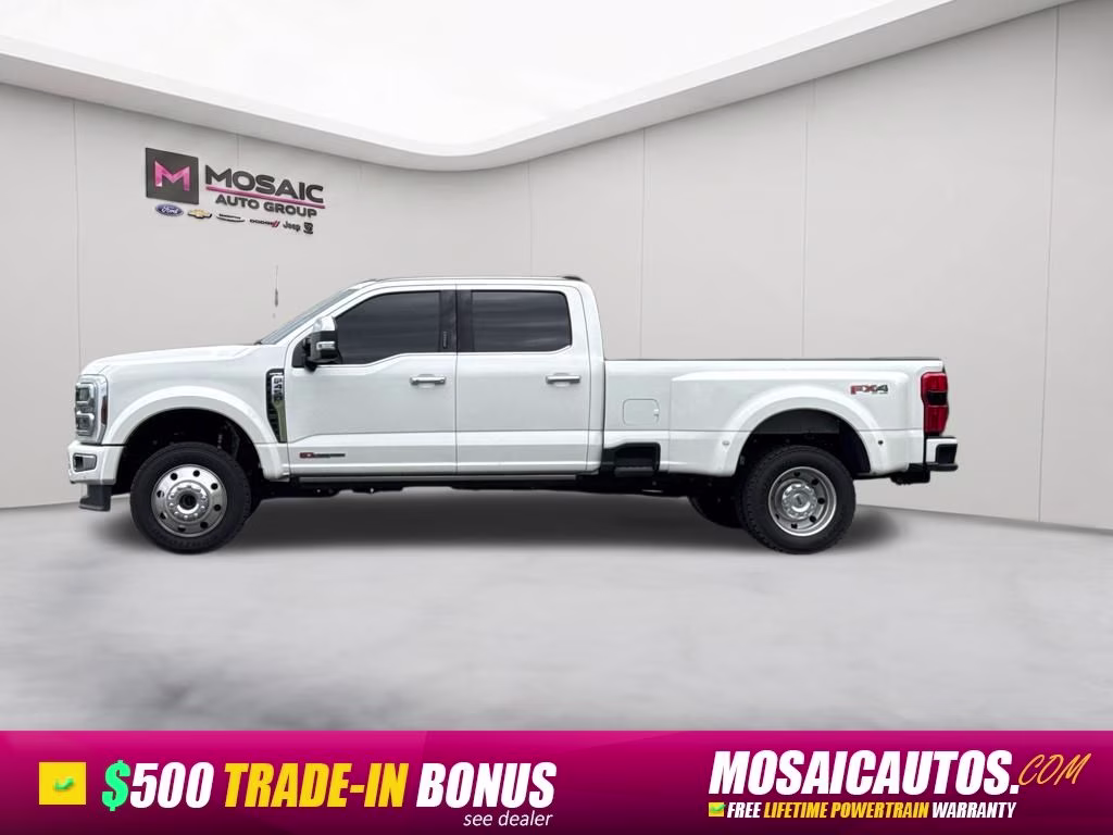 2024 White Metallic Ford Super Duty F-450 DRW Limited 4X4 Truck