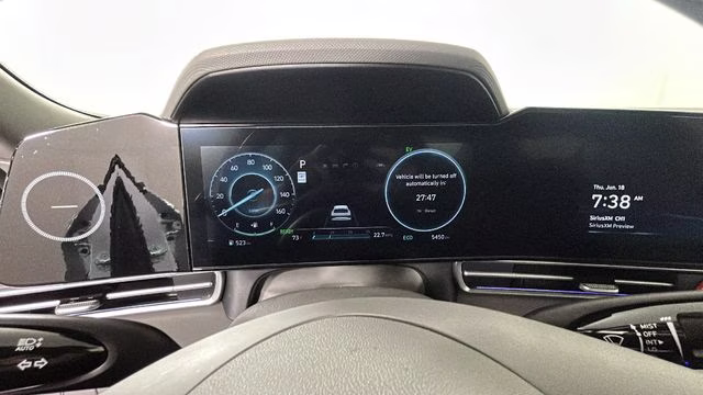 2025 Serenity White Hyundai Elantra Hybrid SEL Sport FWD Sedan