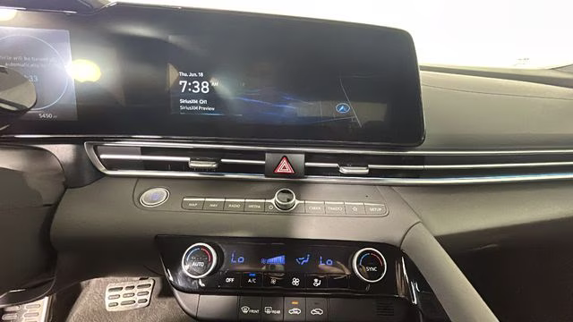2025 Serenity White Hyundai Elantra Hybrid SEL Sport FWD Sedan