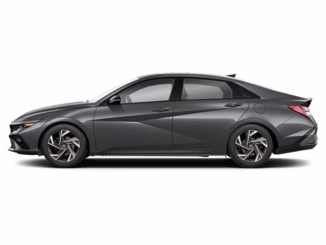 2025 Serenity White Hyundai Elantra Hybrid SEL Sport FWD Sedan