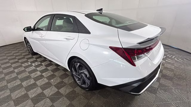 2025 Serenity White Hyundai Elantra Hybrid SEL Sport FWD Sedan