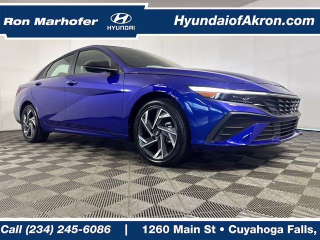 2025 Intense Blue Hyundai Elantra Hybrid SEL Sport FWD Sedan