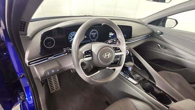 2025 Intense Blue Hyundai Elantra Hybrid SEL Sport FWD Sedan