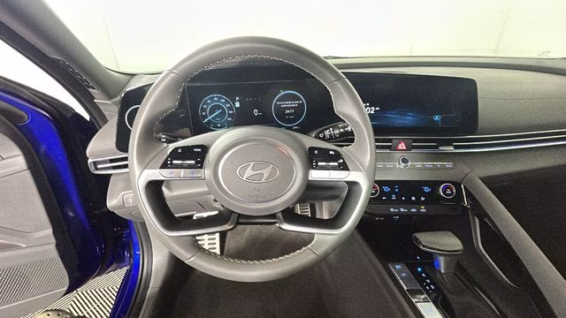 2025 Intense Blue Hyundai Elantra Hybrid SEL Sport FWD Sedan