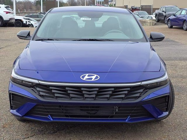 2025 Intense Blue Hyundai Elantra Hybrid SEL Sport FWD Sedan