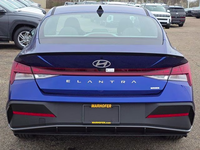 2025 Intense Blue Hyundai Elantra Hybrid SEL Sport FWD Sedan
