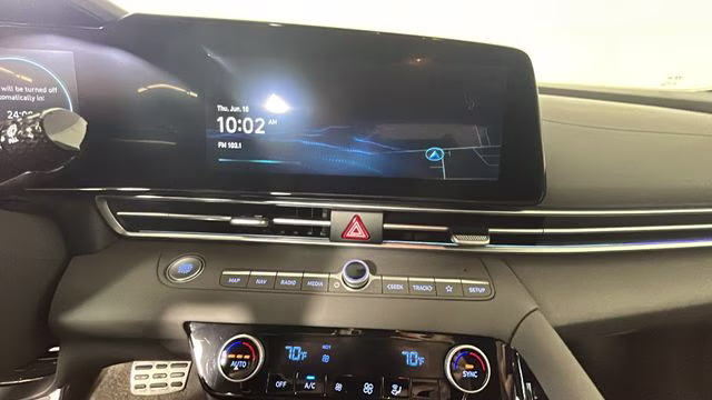 2025 Intense Blue Hyundai Elantra Hybrid SEL Sport FWD Sedan
