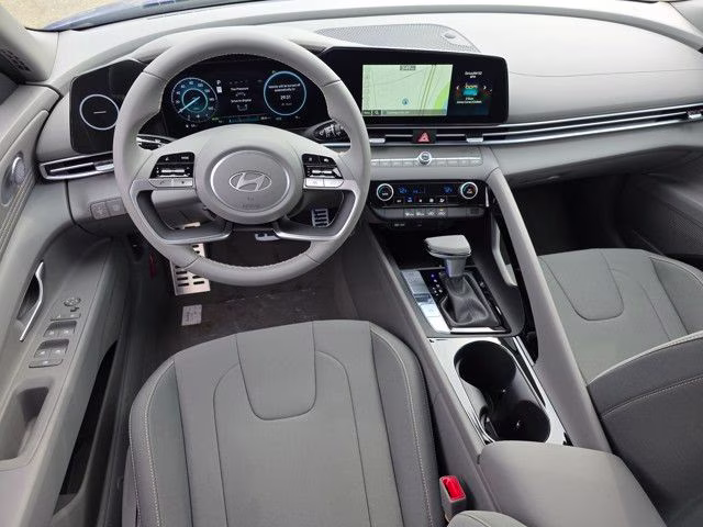 2025 Intense Blue Hyundai Elantra Hybrid SEL Sport FWD Sedan