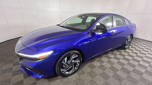 2025 Intense Blue Hyundai Elantra Hybrid SEL Sport FWD Sedan