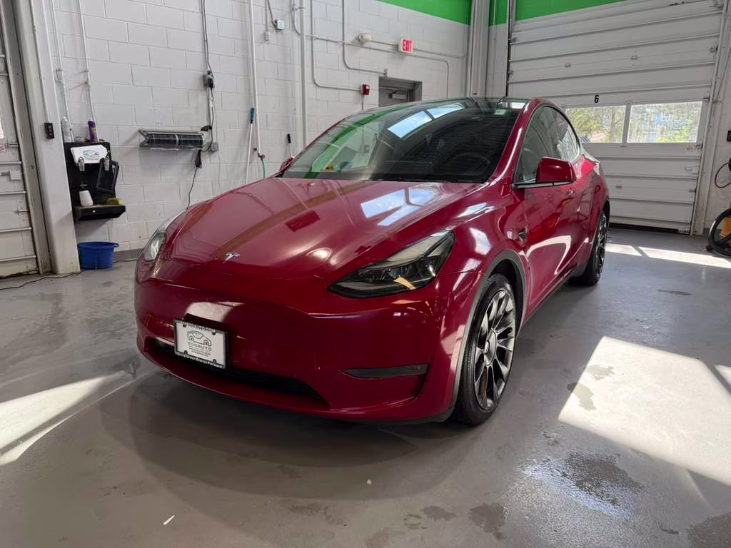 2023 Red Multi-Coat Tesla Model Y Long Range AWD SUV
