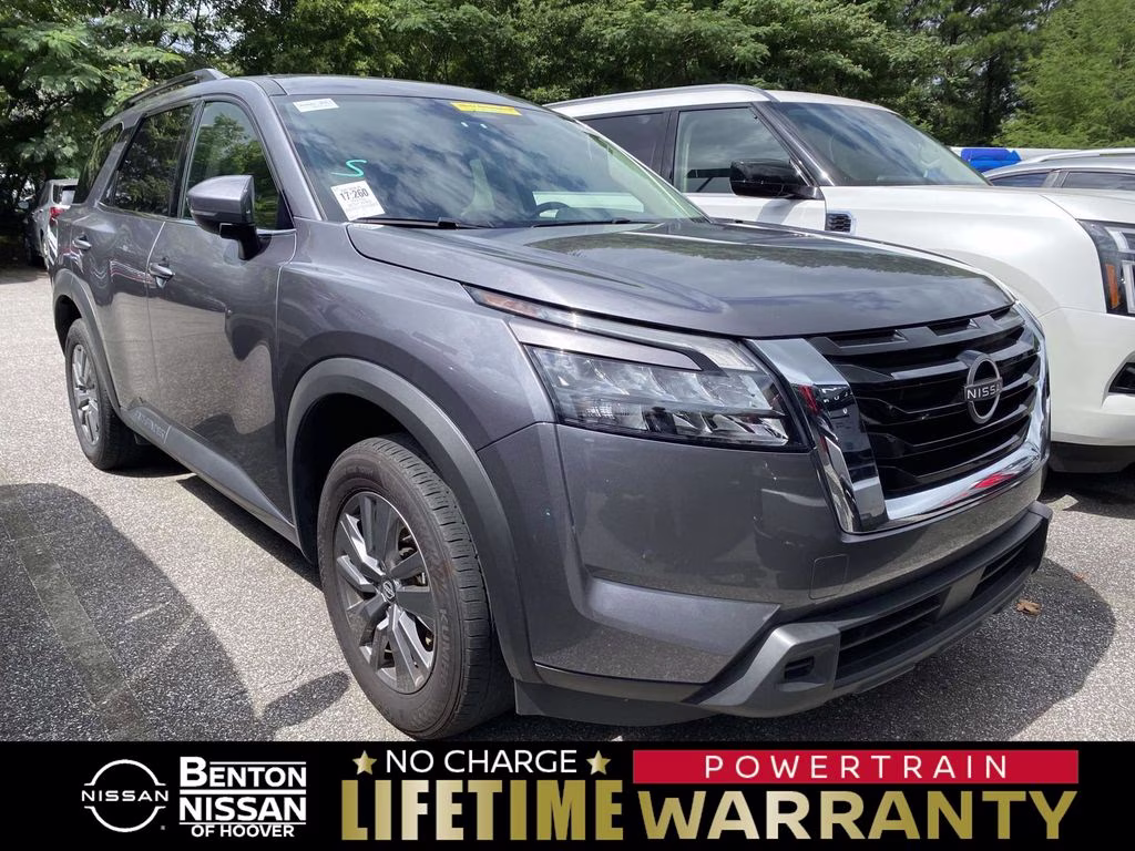 2025 Gun Metallic Nissan Pathfinder SV FWD SUV