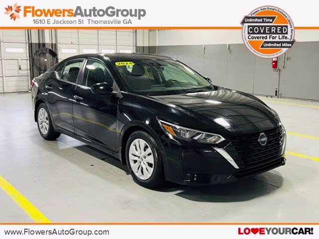 2024 Super Black Nissan Sentra S Sedan