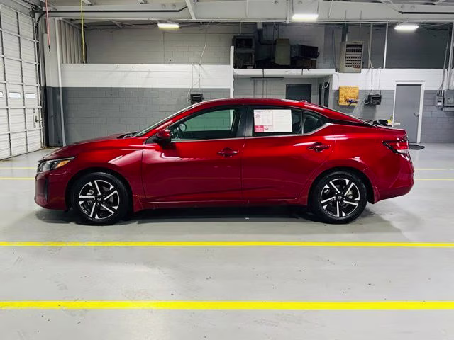2025 Scarlet Ember Tintcoat Nissan Sentra SV FWD Sedan