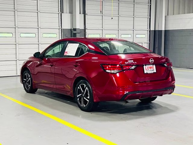 2025 Scarlet Ember Tintcoat Nissan Sentra SV FWD Sedan