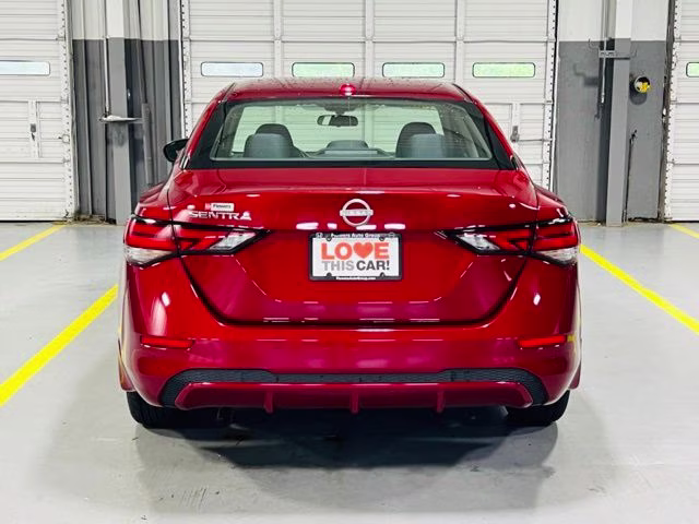 2025 Scarlet Ember Tintcoat Nissan Sentra SV FWD Sedan