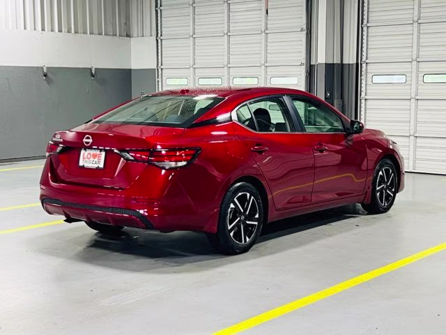 2025 Scarlet Ember Tintcoat Nissan Sentra SV FWD Sedan