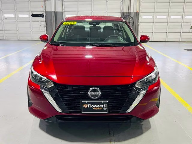 2025 Scarlet Ember Tintcoat Nissan Sentra SV FWD Sedan