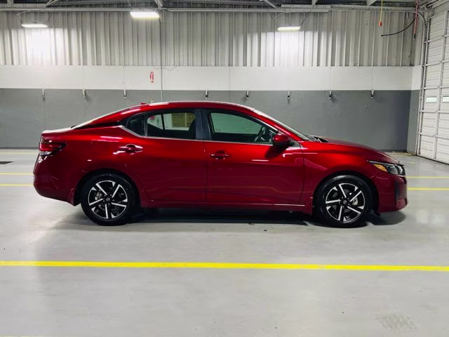 2025 Scarlet Ember Tintcoat Nissan Sentra SV FWD Sedan