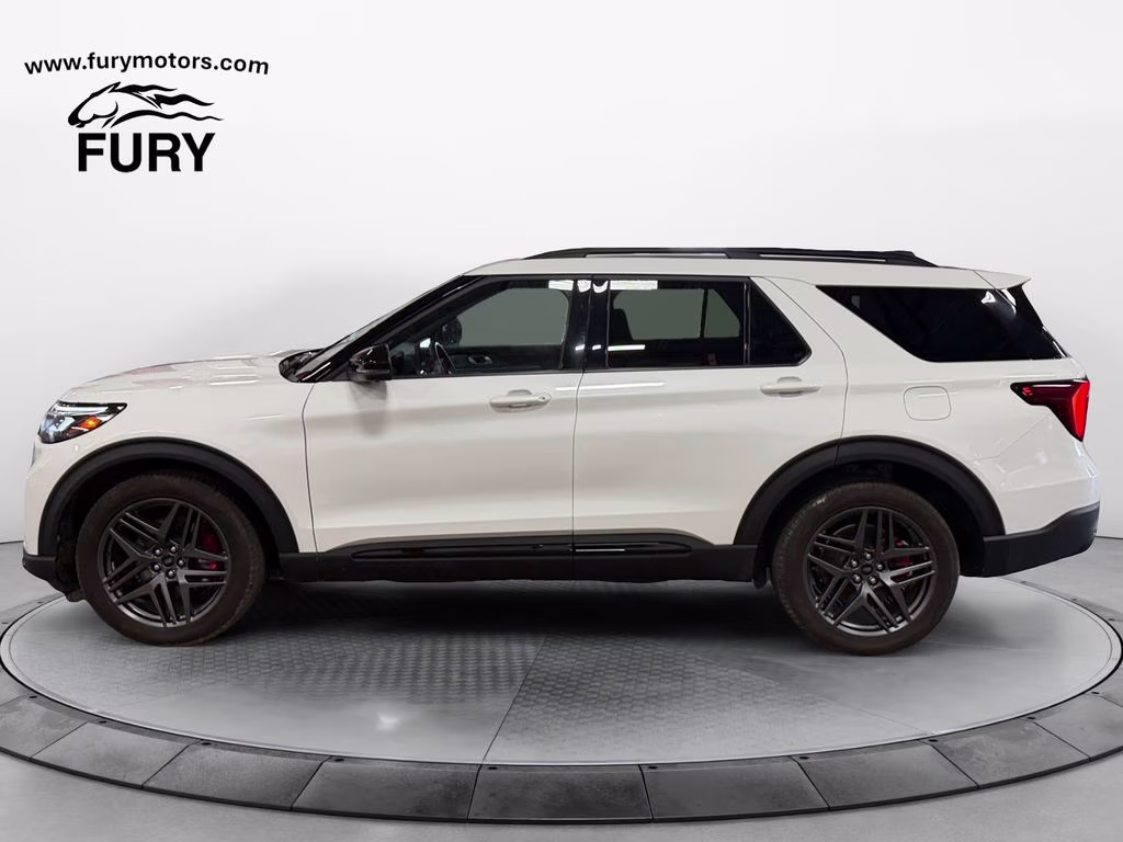 2025 Star White Metallic Tri-Coat Ford Explorer ST 4WD w/Bluecruise Equip 4X4 SUV