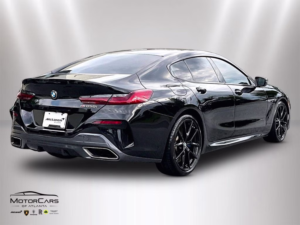 2020 Black Sapphire Metallic BMW 8 Series M850i xDrive Gran Coupe Carbon Fiber Trim AWD Sedan