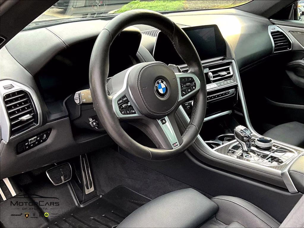 2020 Black Sapphire Metallic BMW 8 Series M850i xDrive Gran Coupe Carbon Fiber Trim AWD Sedan