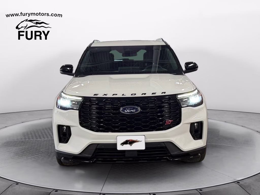 2025 Star White Metallic Tri-Coat Ford Explorer ST 4WD w/Bluecruise Equip 4X4 SUV