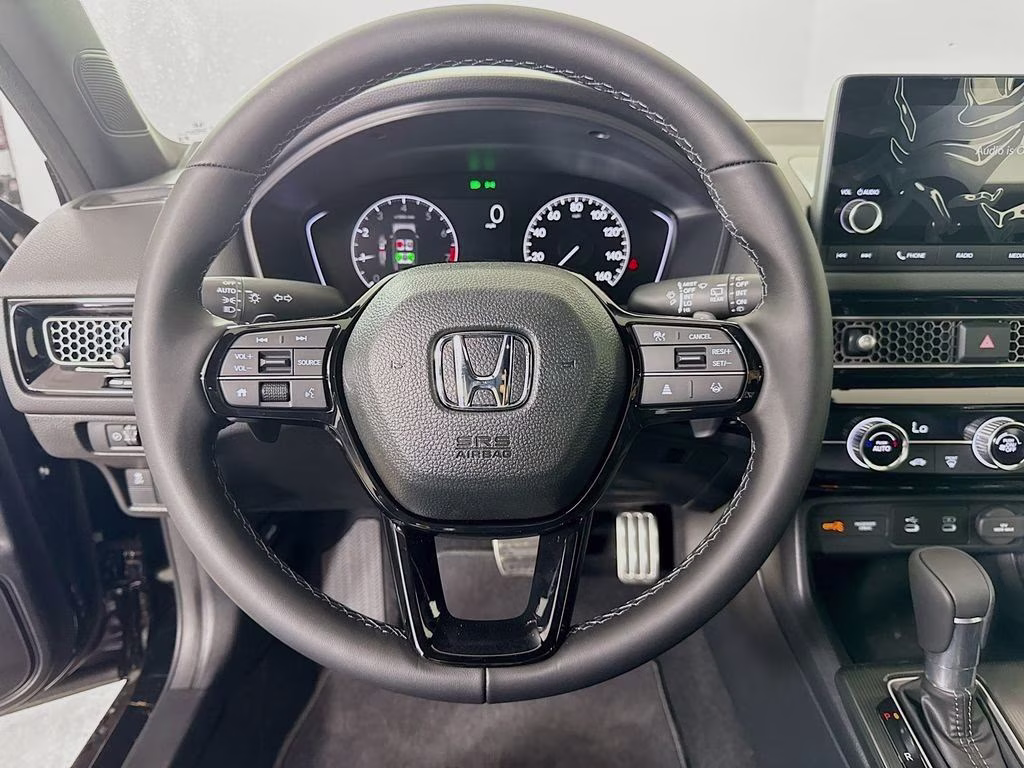 2026 Crystal Black Pearl Honda Civic Sport FWD Hatchback