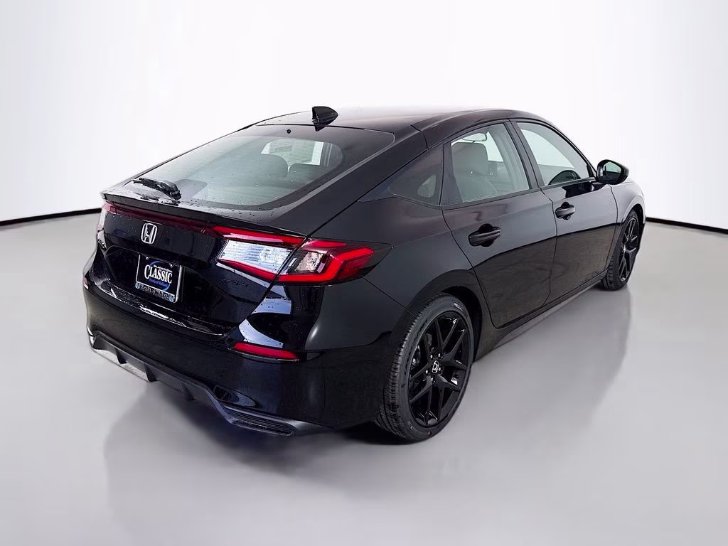 2026 Crystal Black Pearl Honda Civic Sport FWD Hatchback