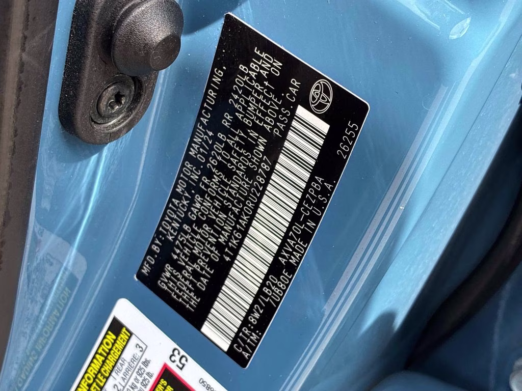 2024 Blue Toyota Camry XSE FWD Sedan