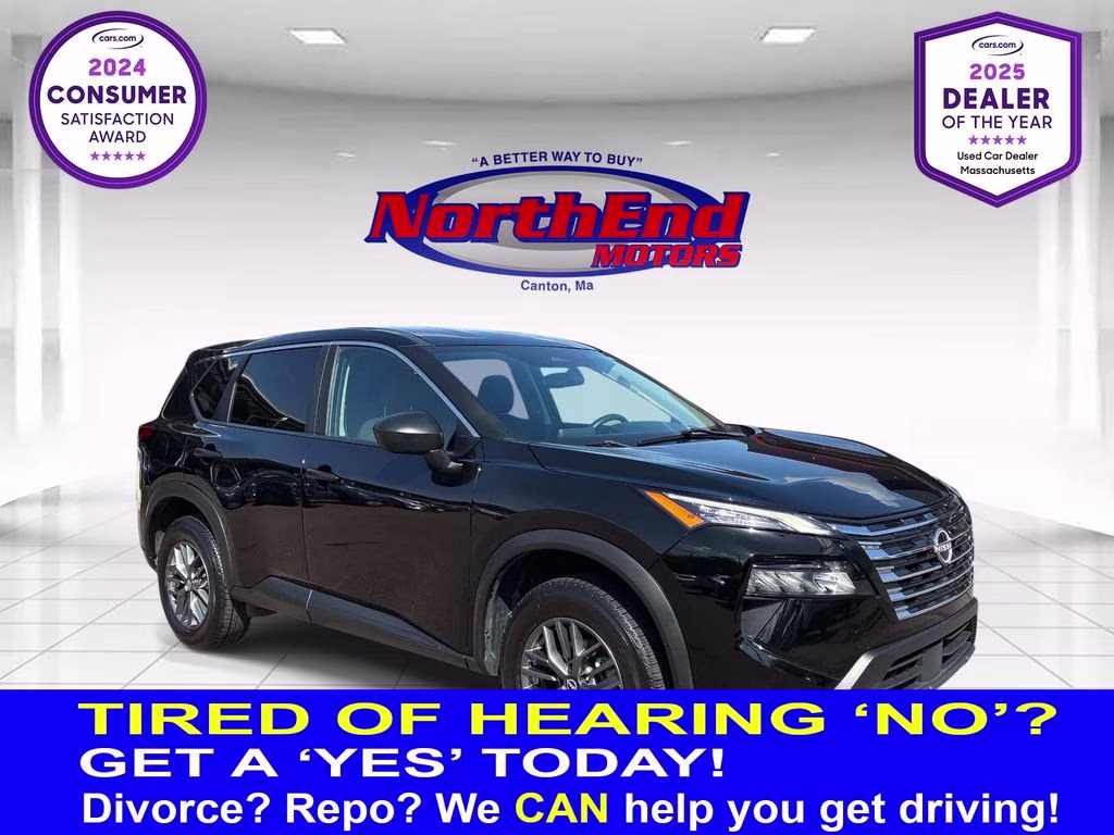 2024 Super Black Nissan Rogue S FWD SUV