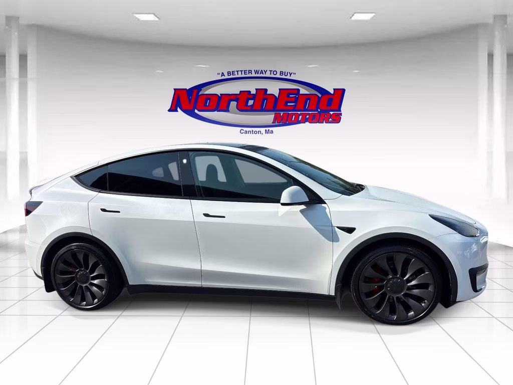 2021 White Tesla Model Y Performance AWD SUV