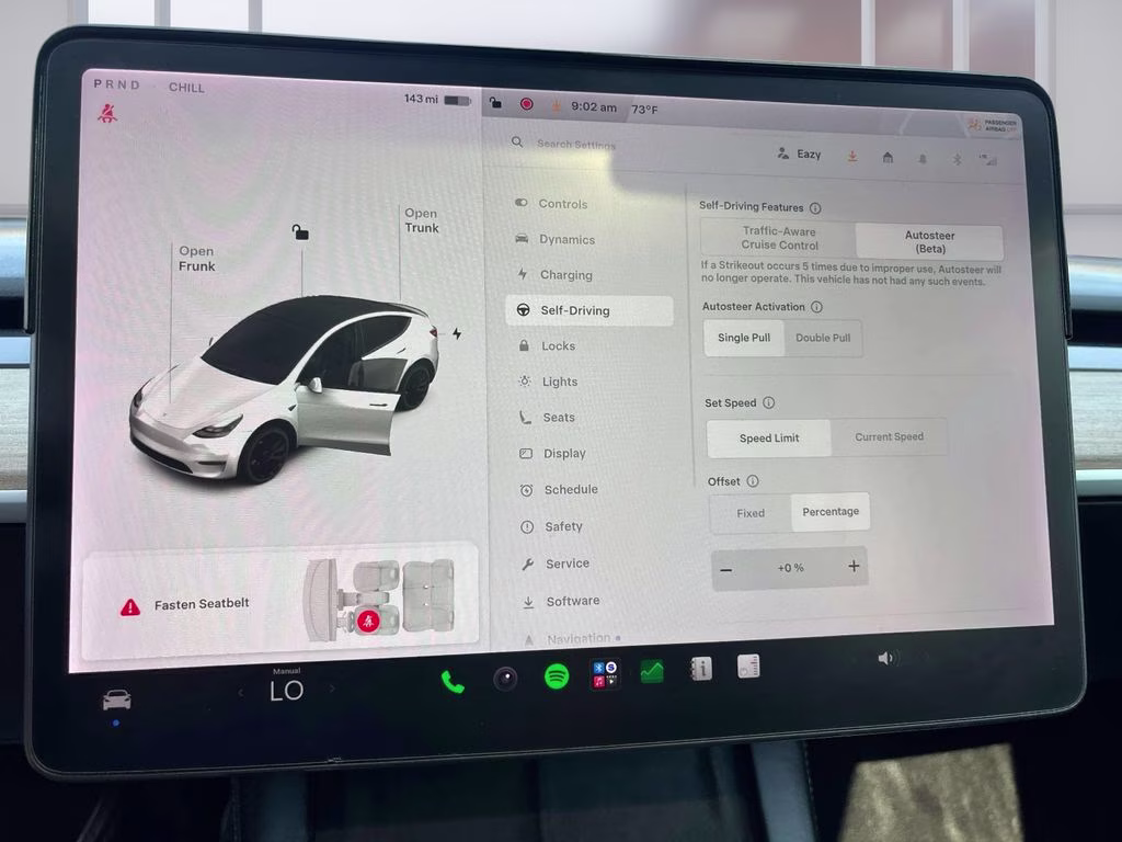 2021 White Tesla Model Y Performance AWD SUV
