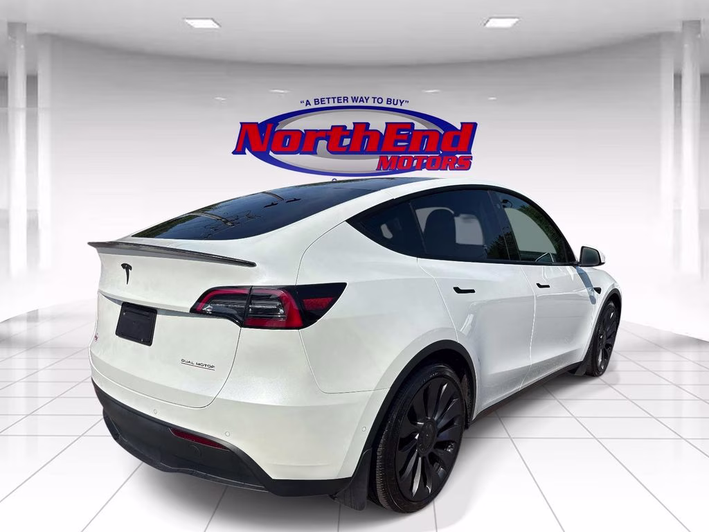 2021 White Tesla Model Y Performance AWD SUV