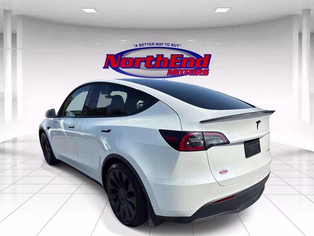 2021 White Tesla Model Y Performance AWD SUV