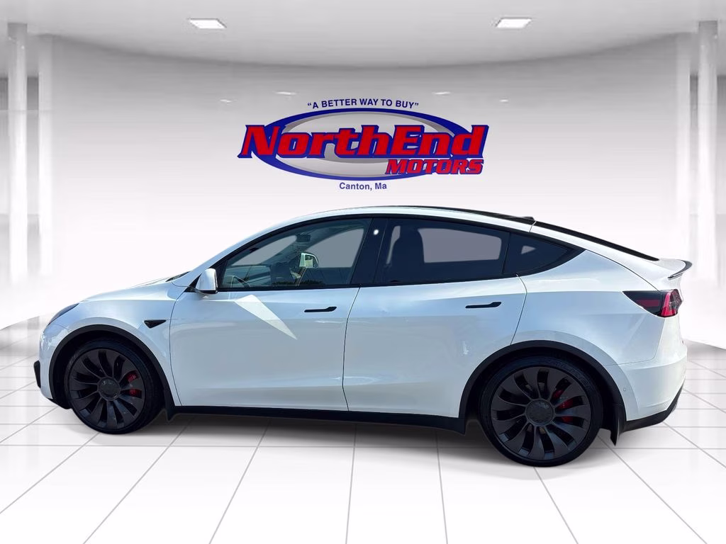 2021 White Tesla Model Y Performance AWD SUV