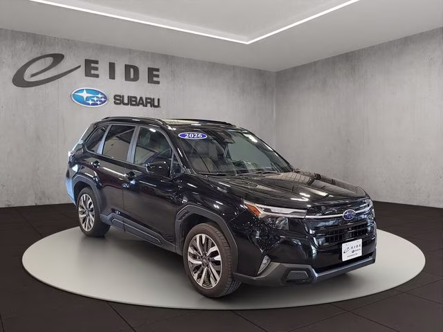 2026 Crystal Black Silica Subaru Forester Touring AWD SUV