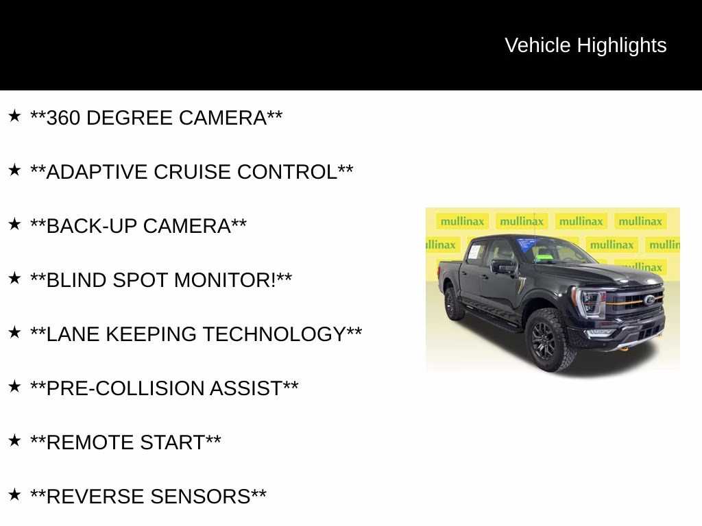 2023 Black Metallic Ford F-150 Tremor 4X4 Truck